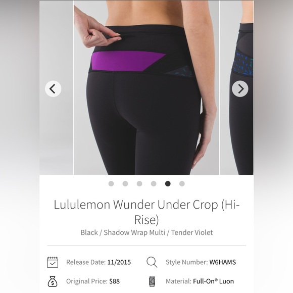 Lululemon Wunder Under Crop (Hi-Rise) - size 4 - Picture 4 of 7